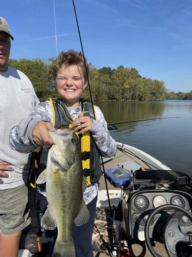 The same October day, another fish in the boat.