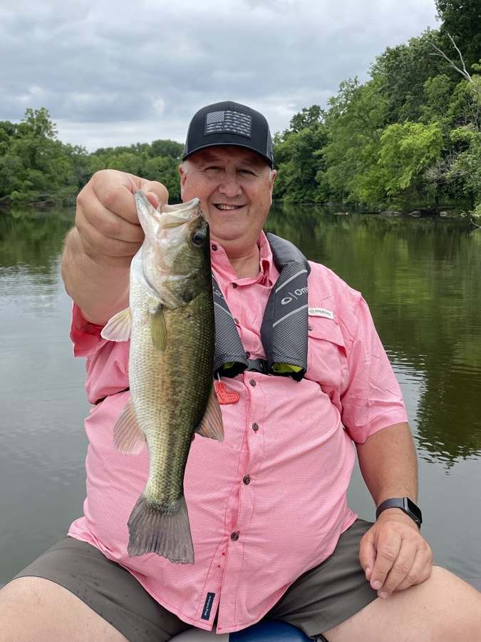 A solid largemouth on a May afternoon.