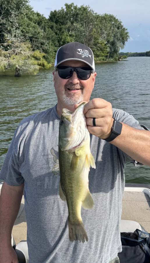 Mid-summer, eighty-eight degree water, and they still ate.